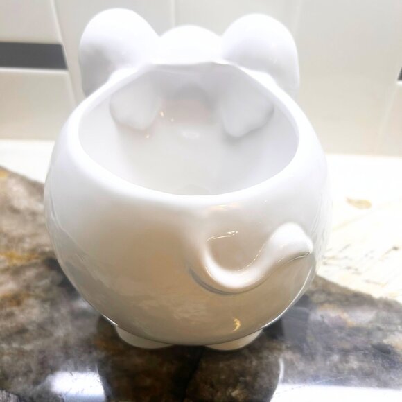 NWT Vintage Elephant Flower Succulent Cactus Planter Tea Napkin Matches Holder - Picture 3 of 9